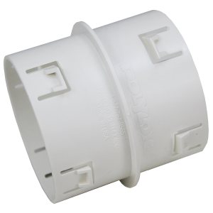 3" & 4" Corrugated Pipe Coupler (fits 4" SCH 40, 4" SDR 35, 4" corrugated, and 3" corrugated pipe)