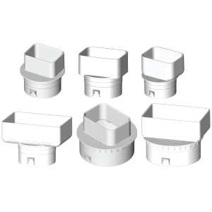 3", 4" & 6" Downspout Adapters